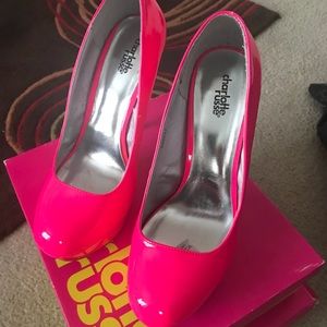 Charlotte Russ Hot pink Stilettos